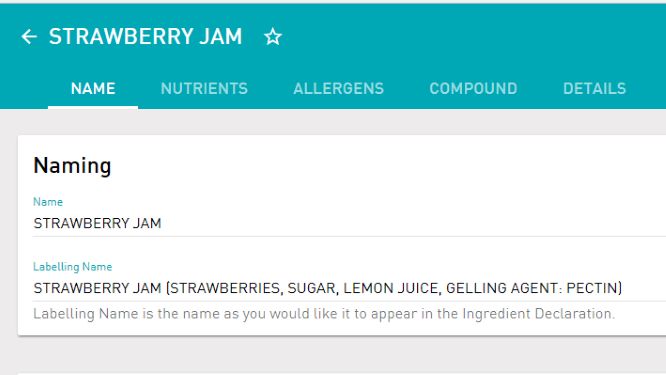 Ingredient Declaration Basics – NutriCalc
